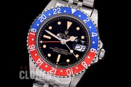 0 0 0 0 0 RLGV00716J ANF/OXF Vintage GMT Master 1675 Black Dial, Blue/Red Bez Jubilee Asian 2836