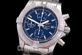 BLSA-43-103S ANF/OXF Avenger Chronograph 43 SS/SS Blue Sticks A-7750