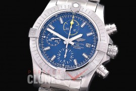 BLSA-43-104S ANF/OXF Avenger Chronograph 43 SS/SS Blue Sticks A-7750