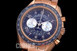 0 0 0 0 0 0 OMSP00918 Speedmaster Chronoscope RG/RG Blue OS20 Quartz