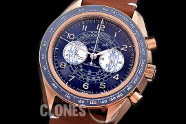 0 0 0 0 0 0 OMSP00918L Speedmaster Chronoscope RG/LE Blue OS20 Quartz