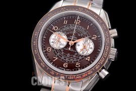 0 0 0 0 0 0 OMSP00909 Speedmaster Chronoscope SS/RG Brown OS20 Quartz