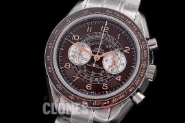 0 0 0 0 0 0 OMSP00904 Speedmaster Chronoscope SS/SS Brown OS20 Quartz