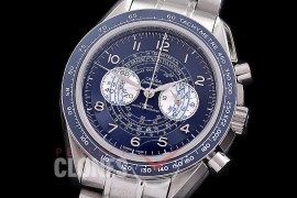 0 0 0 0 0 0 OMSP00903 Speedmaster Chronoscope SS/SS Blue OS20 Quartz