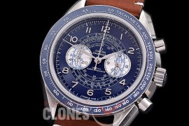 0 0 0 0 0 0 OMSP00903L Speedmaster Chronoscope SS/LE Blue OS20 Quartz