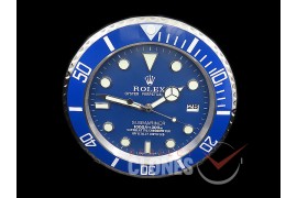 0 0 0 0 0 0 RLDC-SUB-103 Dealer Clock Smurf Blue Submariner Style Swiss Quartz 