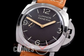 0 0 0 0 0 0 PN108001 HWF Pam 1080 Passion and Frienship Edition Luminor 1950 3 Days SS/LE Brown A-6497