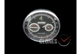 0 0 0 0 0 0 FEDC-102 Dealer Clock Ferrai Chronograph Style Swiss Quartz