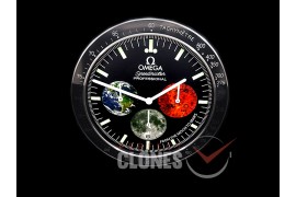 0 0 0 0 0 0 OMDC-SPD-106 Dealer Clock Speedmaster Style Swiss Quartz