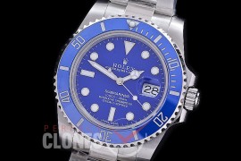 0 0 0 0 0 0 0 0 0 0 0 RLSS00303 BP 904L Steel Smurf Submariner 116619LB SS/SS Blue SH 3135