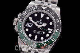 0 0 0 0 0 RLGS00925J GMF V6 904L Steel Lefty GMT 126720VTNR "Sprite" SS/SS/Jubilee Black VR 3285 CHS