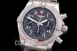 BLSA-B01-102S ANF/OXF Avenger B01 Chronograph SS/SS Anthracite Grey Num A-7750 28800