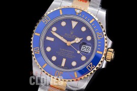 0 0 0 0 0 0 0 0 0 0 0 RLST00302 BP 904L Steel Submariner 116613LB SS/YG Blue SH 3135