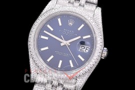 0 0 R41DJS-014J BP 904L Steel 126334 Diam/Jubilee SS/SS/Diam Blue Sticks Asian 2824
