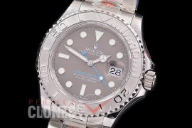 0 0 0 0 RYMEN00961 GMF 2016 Basel 126622 904L Steel Yachtmaster Men SS Dark Rhodium Grey SA 3235