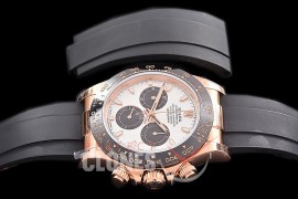 0 0 0 RLDFR-4130-859R QF V3 904L Steel Daytona 116515LN RG/CER/RU Meteorite Sticks 4130 Superclone - 72 Hours Power Reserve Movement 