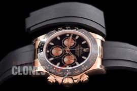 0 0 0 RLDFR-4130-852R QF V3 904L Steel Daytona 116515LN RG/CER/RU Black Sticks 4130 Superclone - 72 Hours Power Reserve Movement 