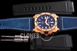 0 0 0 0 0 0 0 BR03-92-042 ANF/OXF BR03-92 Bronzo Diver BR/LE Blue Miyota 9015 - Bundle Rubber Strap / Toolkit 