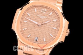 PP-7118-015 3KF Nautilus Ladies 7118 RG/RG Rose Gold Asian Clone Calibre 324SC