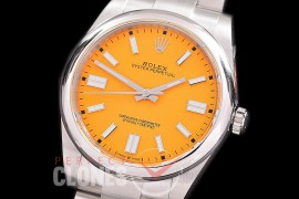 RLOY-41-026S GMF 904 Steel Osyter Perpetual 41mm 124300 SS/SS Yellow Sticks VR 3230 