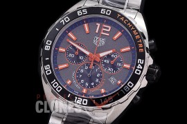 0 TGF1-00806A Indy 500 Indianapolis Speedway Special Ed Chronograph SS/SS Grey-Orange OS 20 Qtz