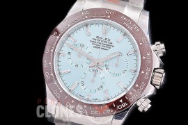 0 0 0 RLDS-4130-862 QF V3 904L Steel Daytona 116506BLDO 50 SS/CER/SS Ice Blue Baguette 4130 Superclone - 72 Hours Power Reserve Movement 