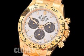 0 0 0 RLDF-4130-849 QF V3 904L Steel Daytona 116508 YG/YG Meoteorite Sticks 4130 Superclone - 72 Hours Power Reserve Movement 