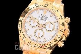 0 0 0 RLDF-4130-841 QF V3 904L Steel Daytona 116508 YG/YG White Sticks 4130 Superclone - 72 Hours Power Reserve Movement 