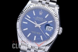 R36DJS-3235-054 XF/VSF 126234 904 Steel SS/SS Fluted/Jubilee Blue Sticks VS 3235 - 72 Hours Power Reserve 