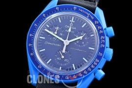 OMSPSW-105 Omega × Swatch Speedmaster MoonSwatch / Mission to Neptune CER/NY Blue/Blue Japanese OS Quartz