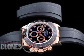 0 0 0 RLDFR-4130-872R QF 904L Steel Daytona 116515LN RG/CER/RU Black Diamonds 4130 Superclone