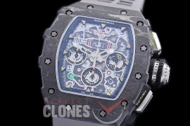 0 0 0 0 RM011-928B HHWF RM011-03 NTPT FC//RU Skeletonized A-7750 28800 - Grey Rubber Strap 