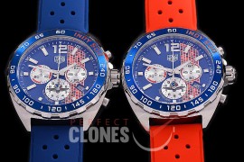 0 TGF1-00813R Indy 500 Indianapolis Speedway Special Ed Chronograph SS/RU Blue OS 20 Qtz