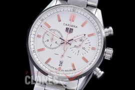 TGCC-42-101 Carrera Classic Chronograph SS/SS White OS 20 Qtz 