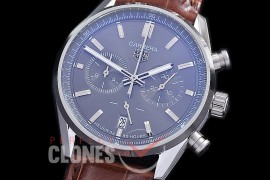  TGCC-42-103L Carrera Classic Chronograph SS/LE Grey OS 20 Qtz 