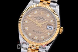 R36DJT-3235-085 XF/VSF 126233 904 Steel SS/YG Fluted/Jubilee Gold Fluted Diamonds VS 3235 - 72 Hours Power Reserve 