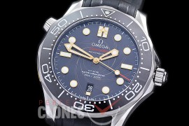 0 0 0 0 OM300M-010R XF/VSF Seamaster Diver 007 Limited Edition 300M SS/RU Black Asian 2824 Mod 8800 