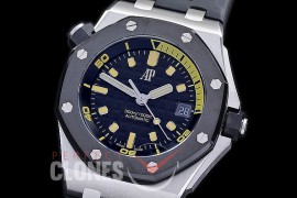 AP-15720-111 ZF Royal Oak Offshore Diver 15720CN SS/RU Black Asian Clone Calibre 4308