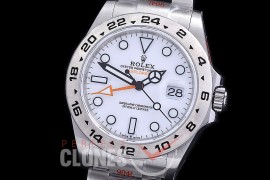 0 0 0 0 0 0 0 0 RLEX00921 UV GMF 904L Steel 226570 CHS Explorer II SS/SS White VR 3285