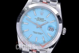 0 0 0 0 0 R41DJS-3235-207S GMF 904L Steel Datejust 41mm 126334 SS/SS Smooth/Jubilee Ice Blue Sticks VR 3235 