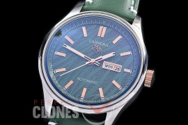 TGCA-YT-104L Carrera Year of the Tiger Automatic Day Date SS/LE Green Sticks Asian 2813