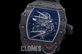 RM027-02-112 HHWF RM027-02 NTPT Rafael Nada Limited Ed FC/RU Custom Skeleton - Black Rubber Strap 