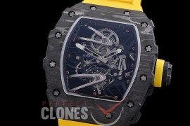 RM027-02-119 HHWF RM027-02 NTPT Rafael Nada Limited Ed FC/RU Custom Skeleton - Yellow Rubber Strap 