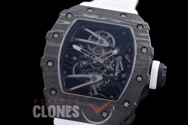 RM027-02-111 HHWF RM027-02 NTPT Rafael Nada Limited Ed FC/RU Custom Skeleton - White Rubber Strap 