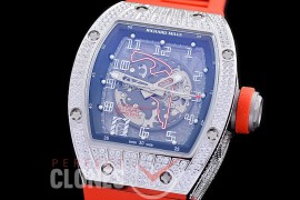 0 0 0 0 RM010-009A HHWF RM010 MBZ010 Ethihad Airways Abu Dhabi Grand Prix Special Edition SS/RU Skeletonized Asian Custom Calibre Red Rubber Strap