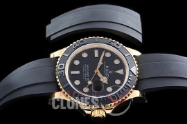 RYM-42-002R GMF 904 Steel 2019 Yachtmaster 42 226658 Men Oysterflex CER/YG/RU Black Asian 2824