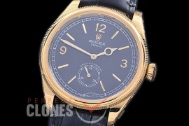 RLP1908-112 RF Perpetual 1908 52508 YG/LE Black Asian Clone Cal 7140