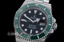 0 0 0 0 0 0 0 0 RLS-41-0072 QF 904L Steel 2020 41mm Submariner 126610LV SS/SS Black VR 3235 