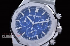 AP26240-013 DDF Royal Oak Chronograph 26240 SS/SS Blue DD-4401, 1-1 Replication 