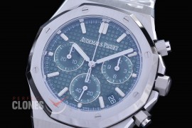 AP26240-014 DDF Royal Oak Chronograph 26240 SS/SS Green DD-4401, 1-1 Replication 